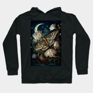 Wiccan witchcraft Moth and magic of night 3 Hoodie